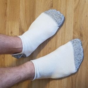 White ankle socks